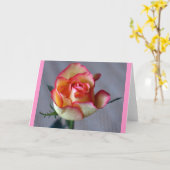 "Single-Rose" (freier Raum) Karte (Gelbe Blume)