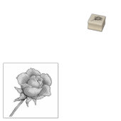 Single Rose Gummistempel (Stempel)