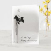 Single-Rose-Jubiläumskarte Karte (Gelbe Blume)