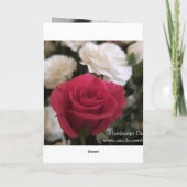 Single Rose Karte (Rückseite)