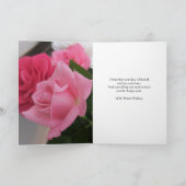 Single Rose Karte (Innenseite)