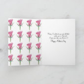 Single-Rose-Muttertagskarte Karte (Innenseite)