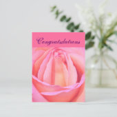 Single Rose_ Postkarte (Stehend Vorderseite)