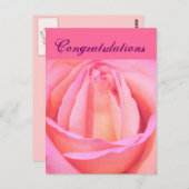 Single Rose_ Postkarte (Vorne/Hinten)