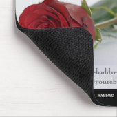 Single Rose Werbemouse Pad - HAMbyWG Mousepad (Ecke)