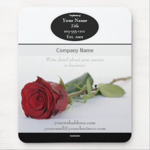 Single Rose Werbemouse Pad - HAMbyWG Mousepad