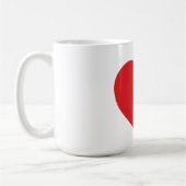 Single-rote Herz-Tasse Kaffeetasse (Links)