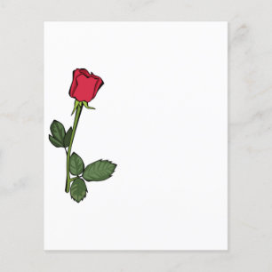 Single Rote Rose
