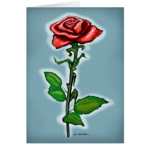 Single Rote Rose