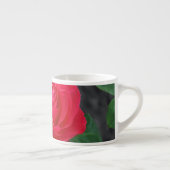 Single rote Rose Espressotasse (Rechts)