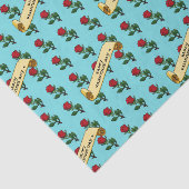 Single Rote Rose Glückwunsch Valentinstag 80er Ret Seidenpapier (Ausschnitt)