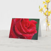Single-rote Rose-Grußkarte Karte (Gelbe Blume)