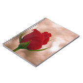 Single Rote Rose Notizblock (Linke Seite)