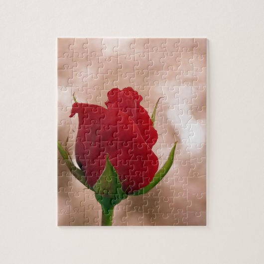 Single Rote Rose Puzzle (Vertikal)