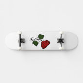 Single Rote Rose Skateboard (Horizontal)