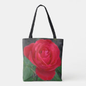 Single rote Rose Tasche (Rückseite)