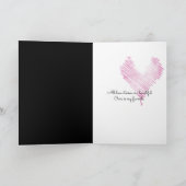 Single rote Rose Valentine Karte (Innenseite)