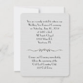 Single rote Rose Verlängerung des Eheschließes Einladung (Rückseite)