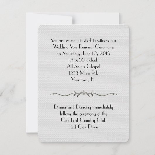 Single rote Rose Verlängerung des Eheschließes Einladung (Rückseite)