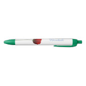 Single-roter Mohnblumen-Blumen-Namen-Stift Kugelschreiber (Unterseite)