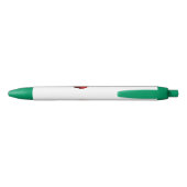 Single-roter Mohnblumen-Blumen-Namen-Stift Kugelschreiber (Rückseite)