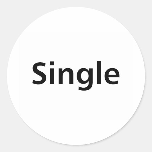 Single Runder Aufkleber (Vorderseite)
