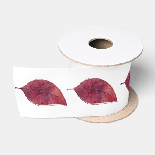 Single Rustikaler Leaf Satin Ribbon Satinband (Spule)