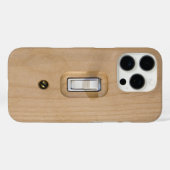 Single-Schalter Holzplatte Nah-up-Foto Case-Mate iPhone Hülle (Rückseite (Horizontal))