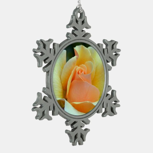 Single Schneeflocken Zinn-Ornament (Links)