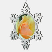 Single Schneeflocken Zinn-Ornament (Rechts)