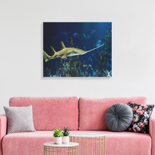 Single Schwertfisch Leinwanddruck (Insitu (Wohnzimmer))