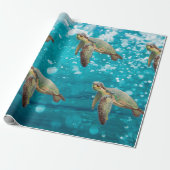 Single Sea Turtle Geschenkpapier (Ungerollt)