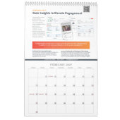 Single Seite 18 Monate Kalender, weiß Kalender (Feb 2027)