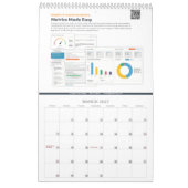 Single Seite 18 Monate Kalender, weiß Kalender (Mär 2027)