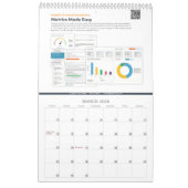 Single Seite 18 Monate Kalender, weiß Kalender (Mär 2026)