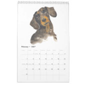 Single Seite 2023 DOGS-Kalender, Weißer Kalender (Feb 2027)
