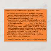 Single-Side-Fieberplatte Postkarte (Vorderseite)