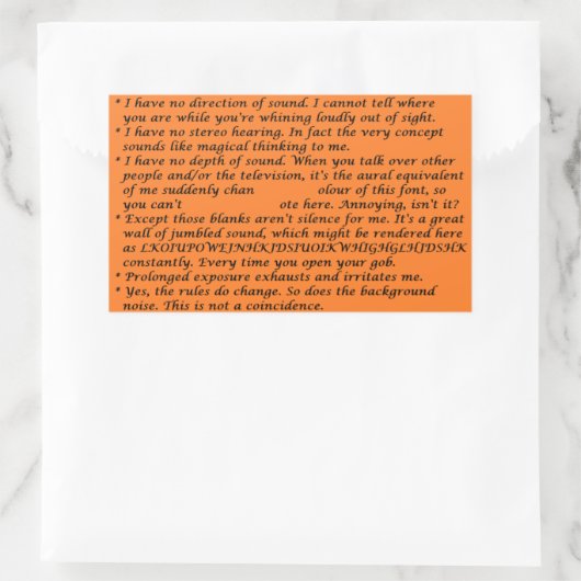 Single-Side-Fieberplatte Rechteckiger Aufkleber (Tasche)