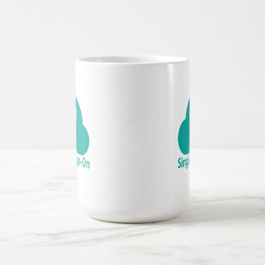 Single Sign-On Cloud Key Security Kaffeetasse (Mittel)