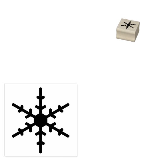 Single Snowflake Art Briefmarke Gummistempel (Stempel)