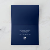 Single Snowflake Business Holiday Grußkarte Feiertagskarte (Innenseite)