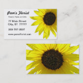 Single-Sonnenblume-Blüten-Geschäfts-Karte Visitenkarte (Vorne/Hinten)