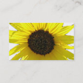 Single-Sonnenblume-Blüten-Geschäfts-Karte Visitenkarte (Rückseite)
