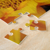 Single Sonnenblume gegen blasses Hintergrund Puzzle (Seite)