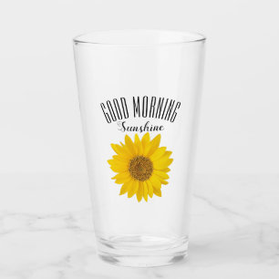 Single Sonnenblume Guten Morgen Sonnenschein Glas