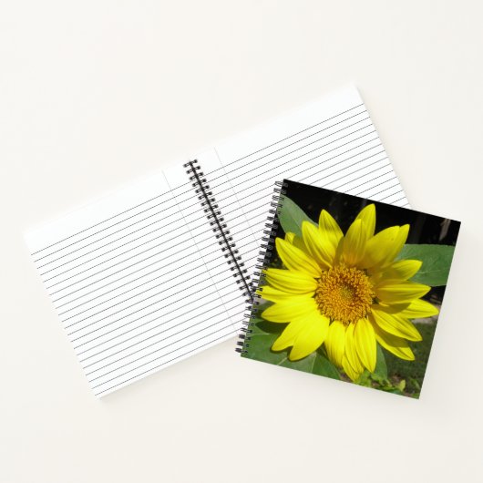 Single Sonnenblume Notizblock (Innenseite)