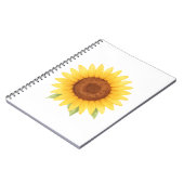 Single Sonnenblumen Notizblock (Linke Seite)