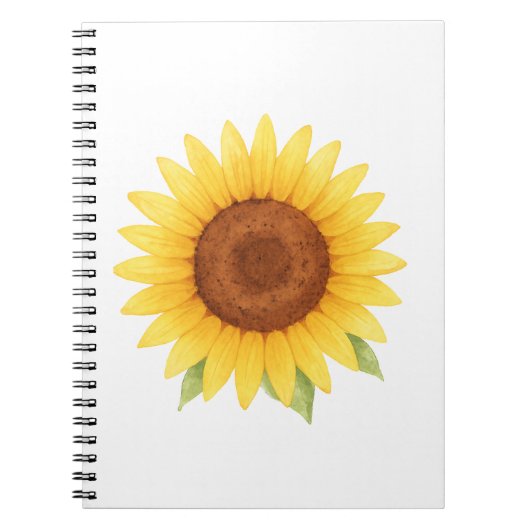 Single Sonnenblumen Notizblock (Vorderseite)