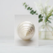 Single Spiralseashell Postkarte (Stehend Vorderseite)
