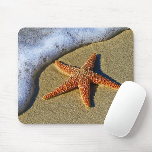 Single Starfish am Strand Mousepad (Mit Mouse)